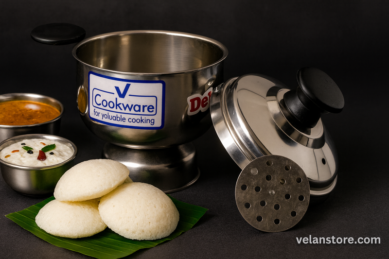 Vcookware Puttu maker use with Pressure Cooker Stainless-1