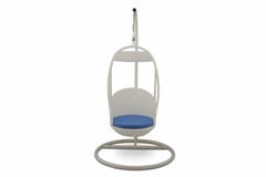 Palazzo Single Seater Hanging Swing With Stand For Balcony , Garden Swing (Dark Brown)