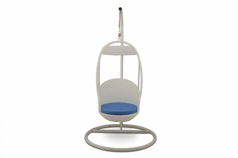 Palazzo Single Seater Hanging Swing With Stand For Balcony , Garden Swing (Dark Brown)