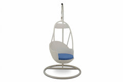 Palazzo Single Seater Hanging Swing With Stand For Balcony , Garden Swing (Dark Brown)