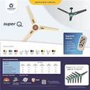 Superfan Q48 RPF with 5 Year Warranty BLDC Motor with Remote 1200 mm Ceiling Fan