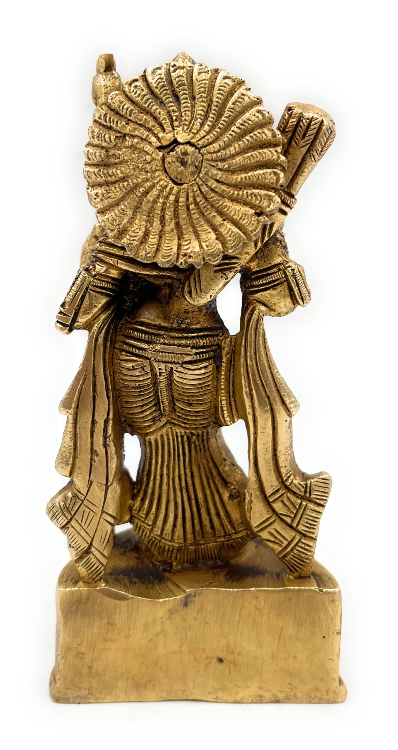 Brass Sri Ram Idol, Pital Rama Murti, Ayodhya Ramachandra Statue, Handmade Shree Ram Vigraham,Gold, 6 Inch, 1 Piece