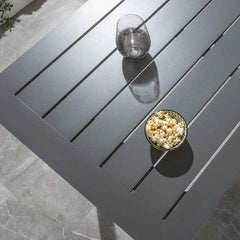 Philip Outdoor Patio Bar Set 6 Chairs and 1 Table Set Braided & Rope