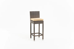 Sauceda Outdoor Patio Bar Sets 2 Chairs and 1 Table (Brown)
