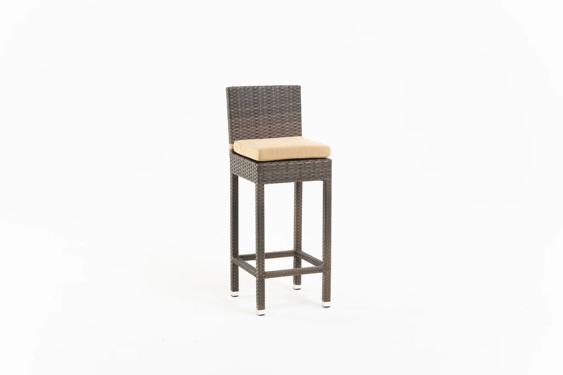 Sauceda Outdoor Patio Bar Sets 2 Chairs and 1 Table (Brown)