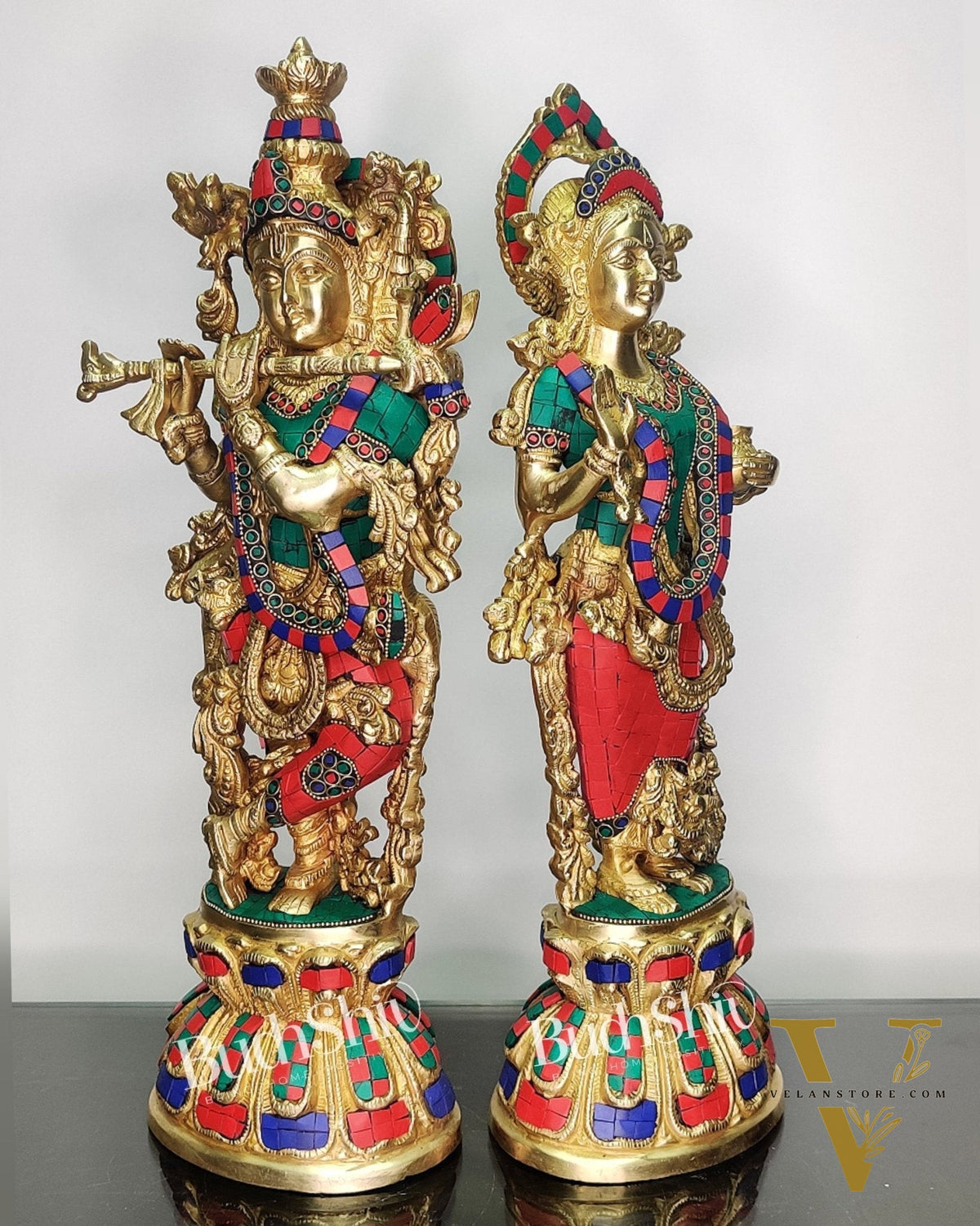 Radha Krishna Brass idols 18 inch