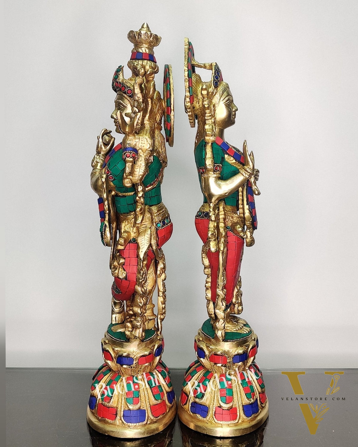 Radha Krishna Brass idols 18 inch
