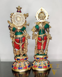 Radha Krishna Brass idols 18 inch