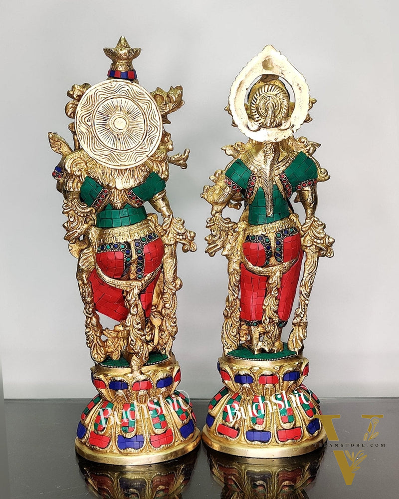 Radha Krishna Brass idols 18 inch