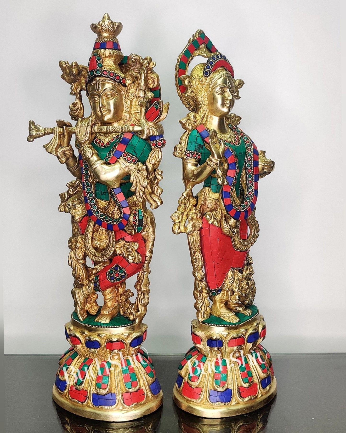 Radha Krishna Brass idols 18 inch