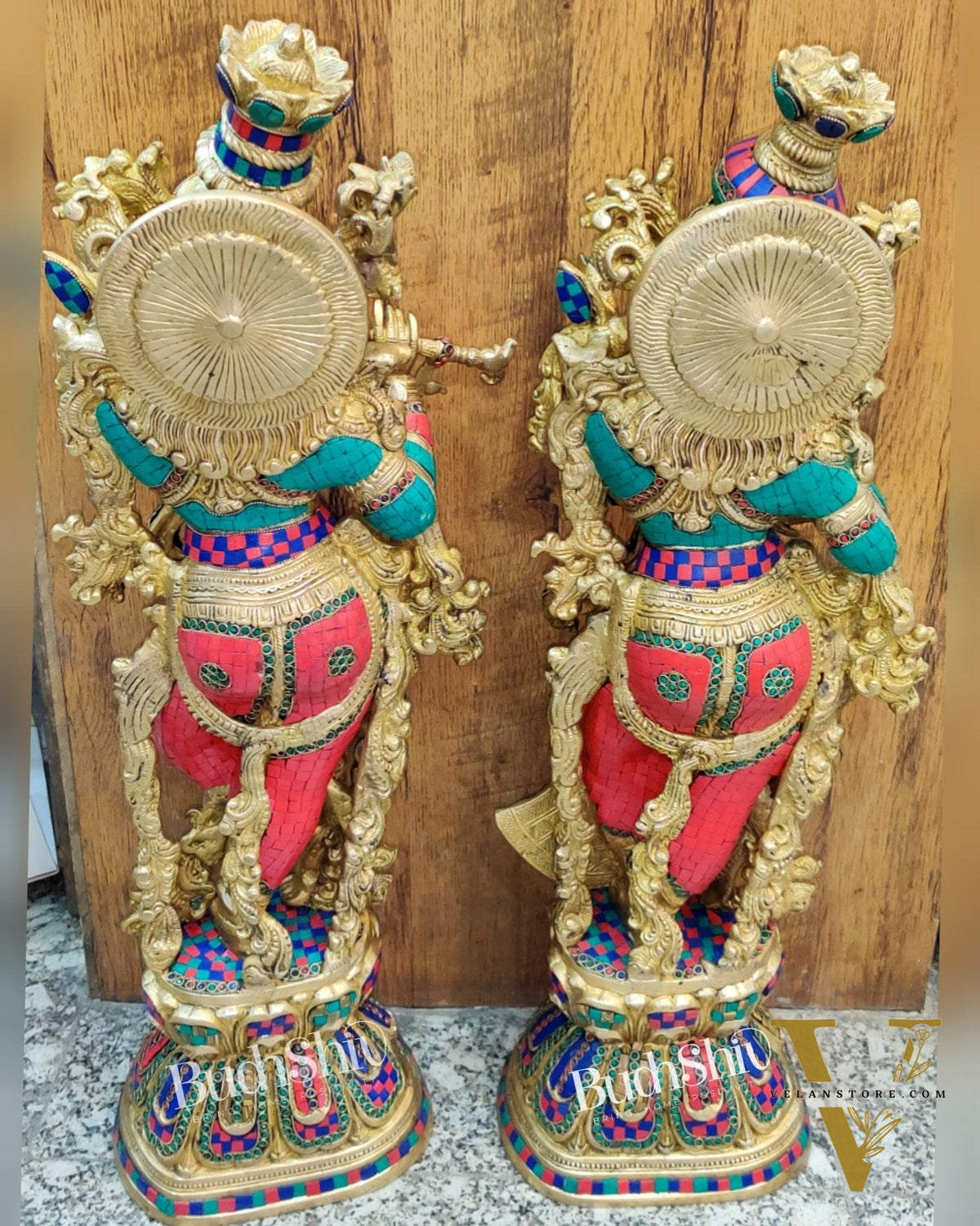 Radha krishna Brass idols 29 inch