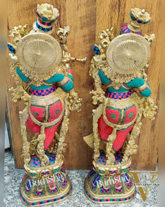 Radha krishna Brass idols 29 inch