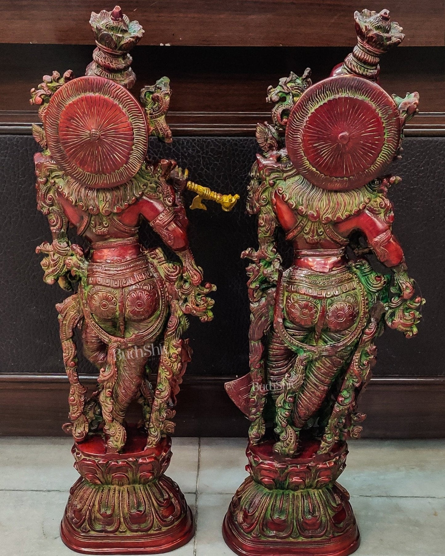 Radha Krishna Brass idols 29 inches