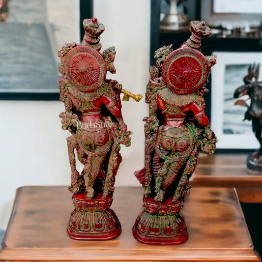 Radha Krishna Brass idols 29 inches