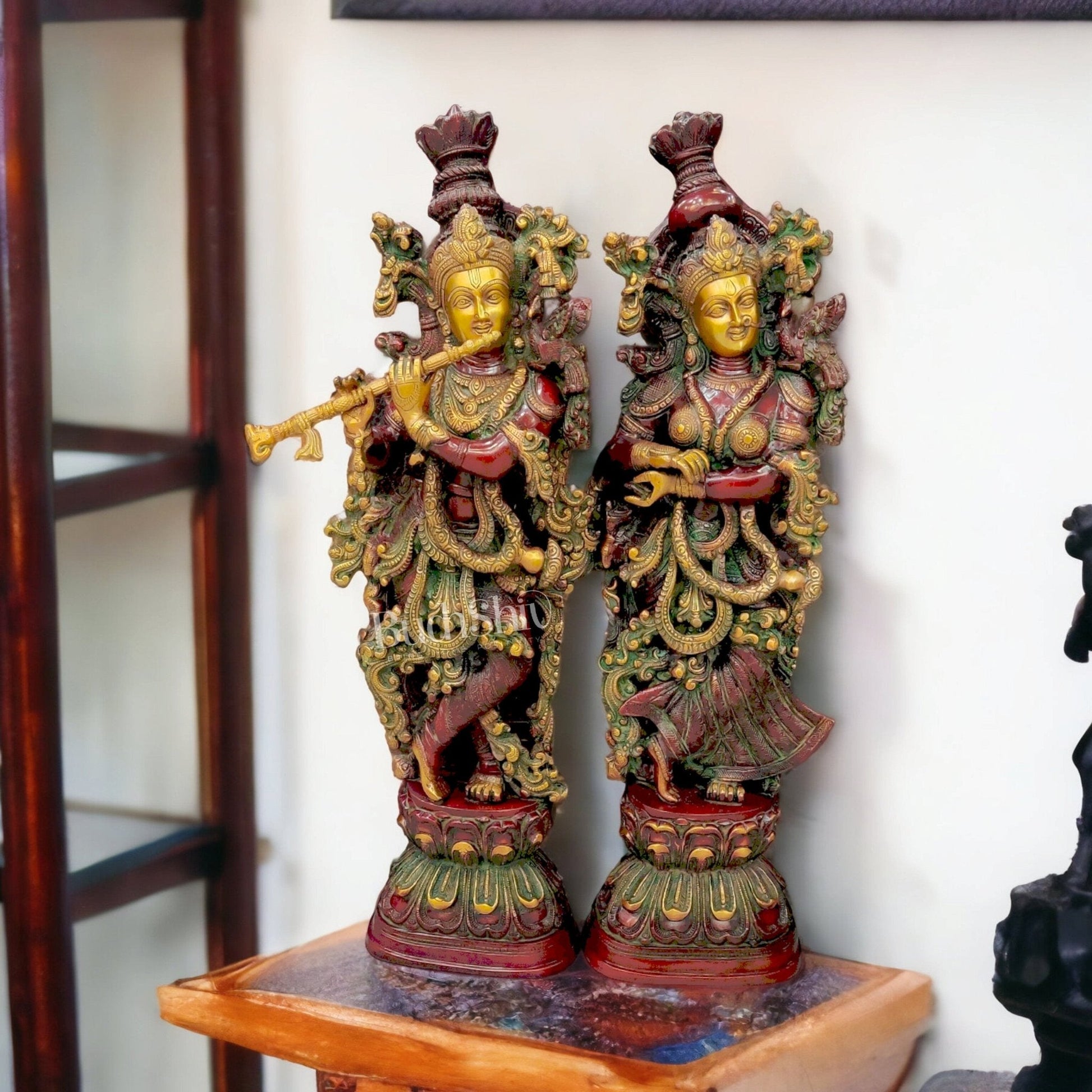 Radha Krishna Brass idols 29 inches