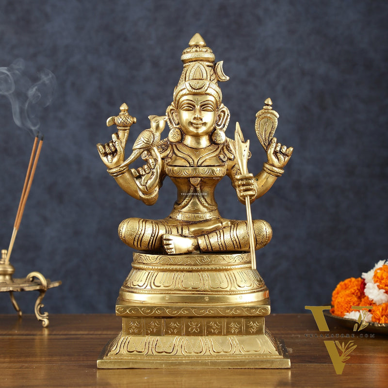 Rajarajeshwari Lalita Devi, Kamakshi, Brass idol 12"