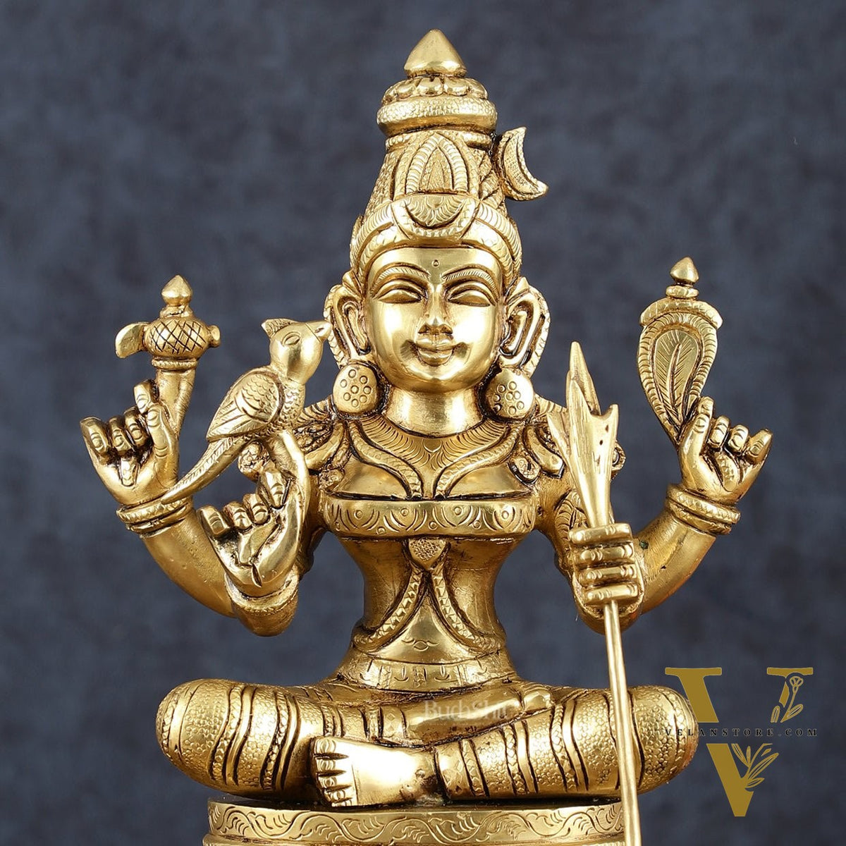 Rajarajeshwari Lalita Devi, Kamakshi, Brass idol 12"