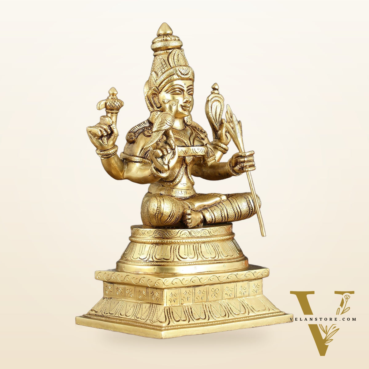 Rajarajeshwari Lalita Devi, Kamakshi, Brass idol 12"