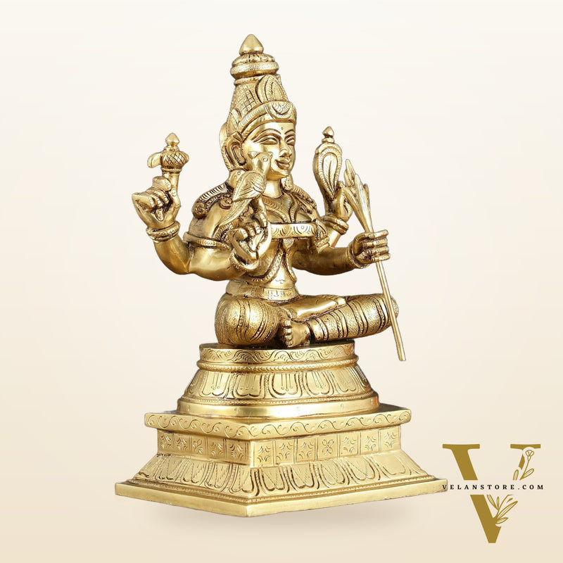Rajarajeshwari Lalita Devi, Kamakshi, Brass idol 12"
