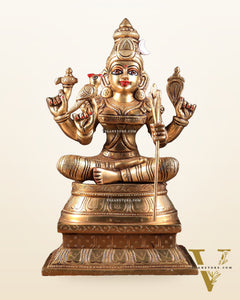Rajarajeshwari Lalita Devi, Kamakshi, Brass idol 12"