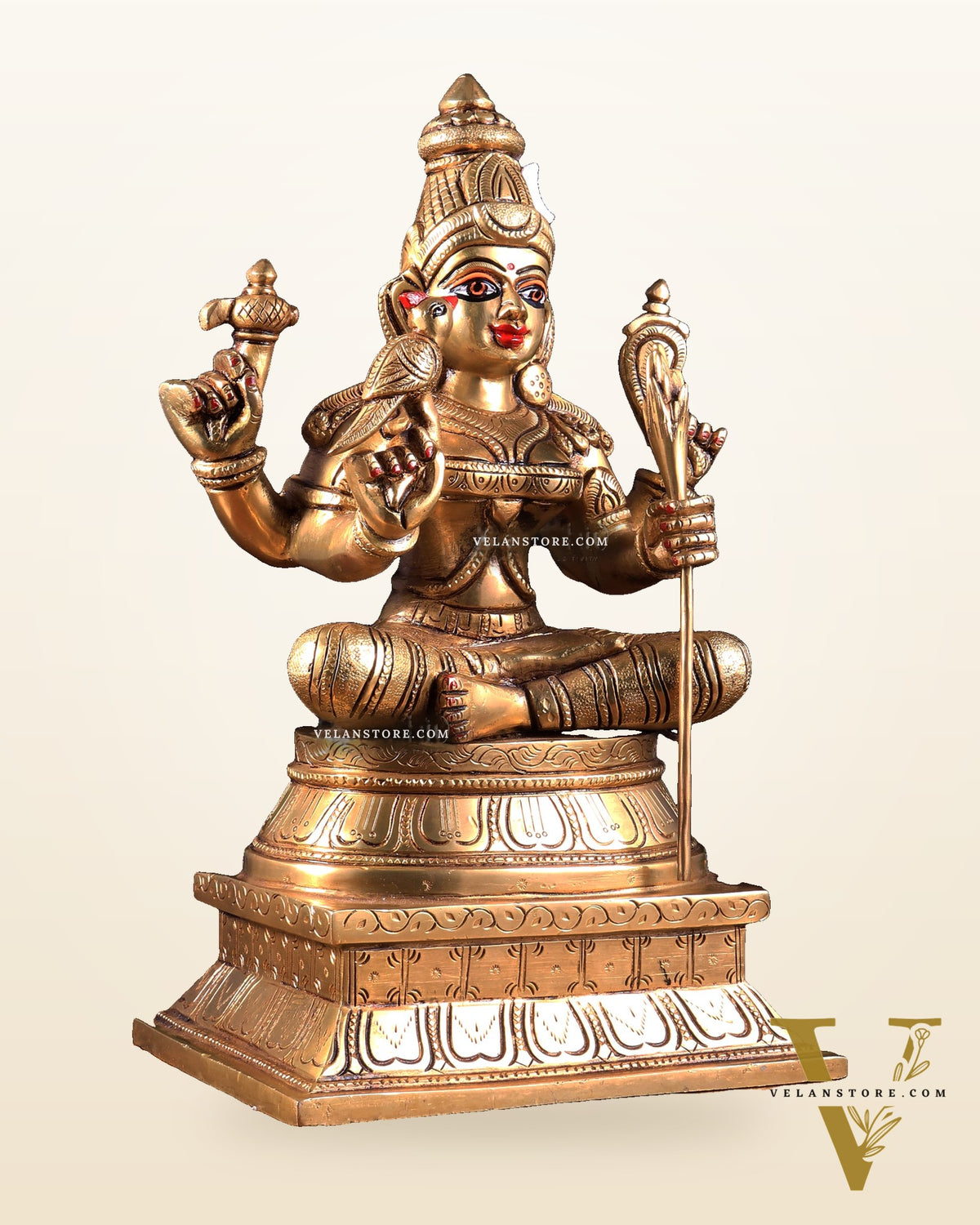 Rajarajeshwari Lalita Devi, Kamakshi, Brass idol 12"