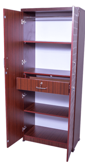 6x2 1/2 फीट ठोस लकड़ी की अलमारी - घरेलू भंडारण के लिए बिल्कुल सही