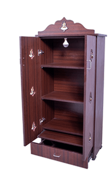 அழகான 4x2 பூஜை ஸ்டாண்ட் - வீட்டு வழிபாட்டிற்கு ஏற்றது