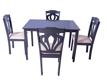 4-Chair Dining Table Set - Perfect for Home & Kitchen-1