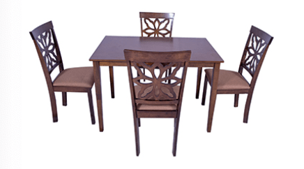 4-Chair Dining Table Set - Perfect for Home & Kitchen-1