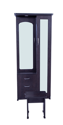 एफ-फ्रेम डिज़ाइन वाली आधुनिक ड्रेसिंग टेबल - बेडरूम की सजावट के लिए बिल्कुल सही