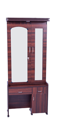 गोल्ड ट्रिम के साथ आधुनिक ड्रेसिंग टेबल - F/GD T11