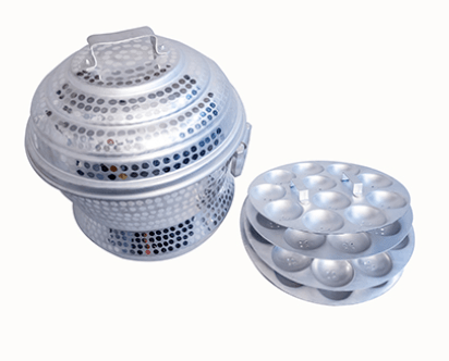 ALUMINIUM IDLI PANAI 50 KUZHI IDLY POT-2