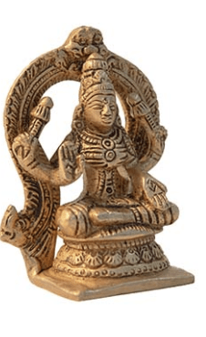 Brass Vigraham Vishalatchi: Handcrafted Indian Home Decor-2