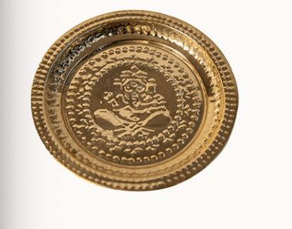Set of 2 Brass Plates - Durable & Stylish Home Decor-1
