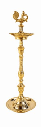 Brass Kuthu Vilakku Annam: Traditional Indian Oil Lamp for Home Decor