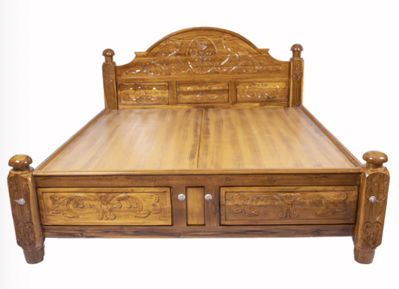 Premium 1/2 Teak COT 6X6 - Quality Craftsmanship & Durability-2