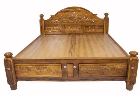 Premium 1/2 Teak COT 6X6 - Quality Craftsmanship & Durability-2