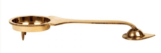 Brass Karpura Arathi - Handcrafted Traditional Indian Oil Lamp for Home Decor