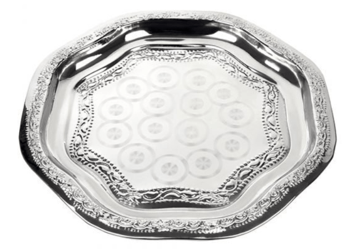 Stainless Steel Serving Tray - Durable & Stylish for Entertaining-1