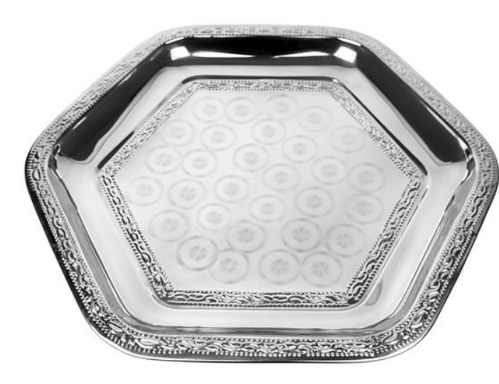 Stainless Steel Serving Tray - Durable & Stylish for Entertaining-1