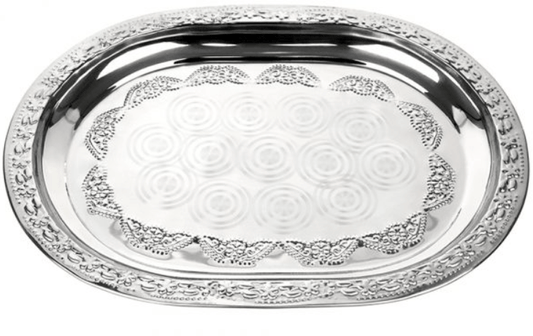 Stainless Steel Tray - Durable & Stylish Serving Tray for Home & Kitchen