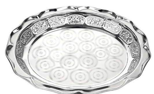 Stainless Steel Tray - Durable & Stylish Serving Tray for Home & Kitchen