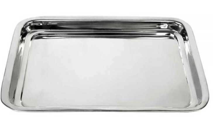 Stainless Steel Tray - Durable & Stylish Serving Tray for Home & Kitchen