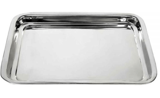 Stainless Steel Tray - Durable & Stylish Serving Tray for Home & Kitchen