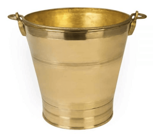Brass Bucket: Durable and Stylish Home Decor