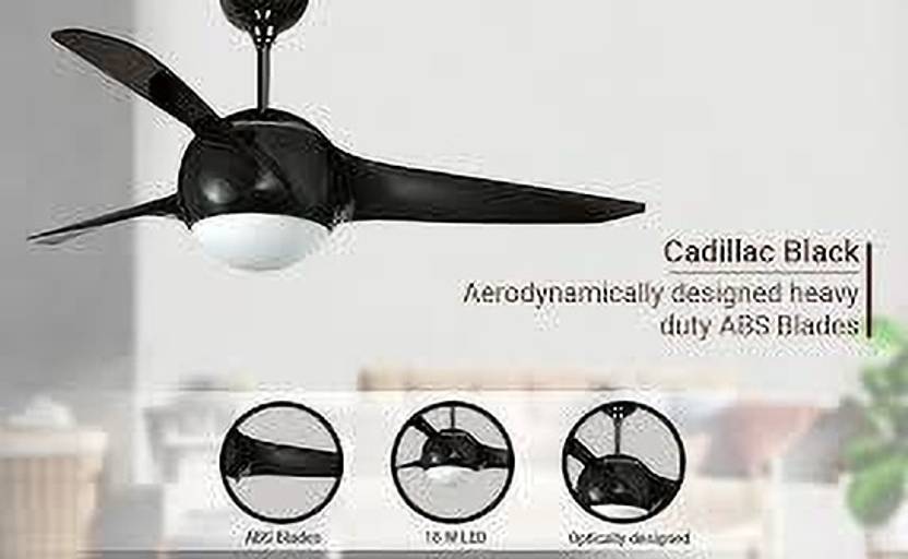 LUMINOUS Rayaire 1380MMCadillac Black Ultra High Speed 1380 mm Ceiling Fan-5