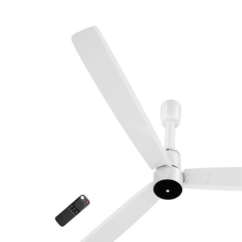 atomberg Razon 1200mm BLDC Ceiling Fan with Remote | Compact BMC Motor | 5 Star Rated | Advance Air+ Technology | Low Noise | 3 Year Warranty (Gloss White)
