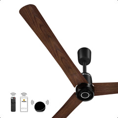 atomberg Renesa Elite Smart 600mm BLDC Ceiling Fan with IoT & Remote | 32W | 112 CMM Air Delivery | Advance Air+ Technology | Moonbeam Light | Low Noise | 5 Year Warranty (Dark Walnut)