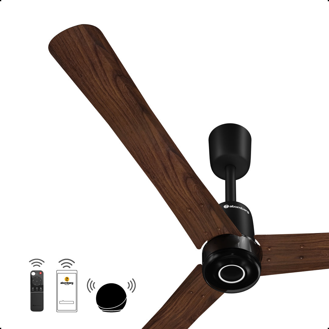 atomberg Renesa Elite Smart 900mm BLDC Ceiling Fan with IoT & Remote | 35W | 180 CMM Air Delivery | Advance Air+ Technology | Moonbeam Light | Low Noise | 5 Year Warranty (Dark Walnut)