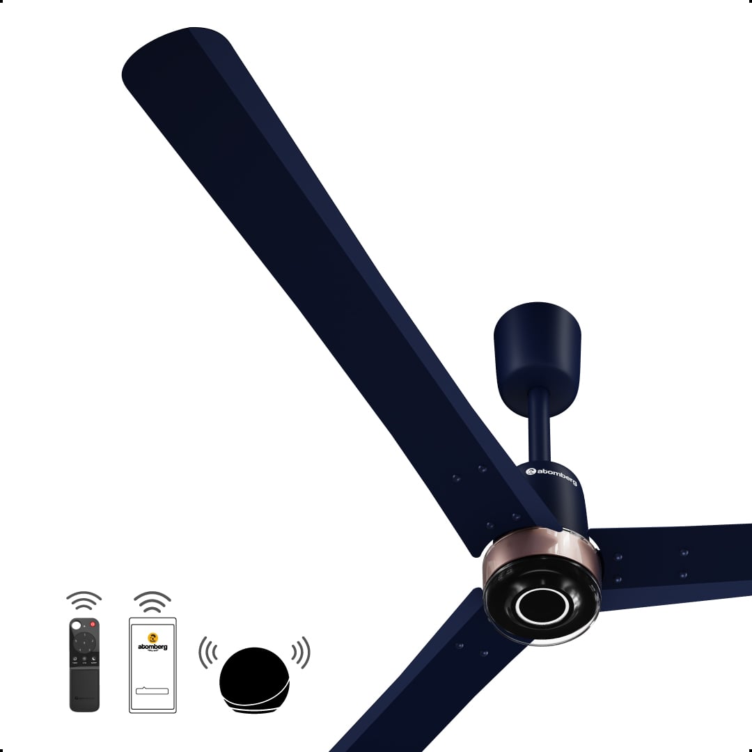 atomberg Renesa Elite Smart 600mm BLDC Ceiling Fan with IoT & Remote | 32W | 112 CMM Air Delivery | Advance Air+ Technology | Moonbeam Light | Low Noise | 5 Year Warranty (Ritz Blue)